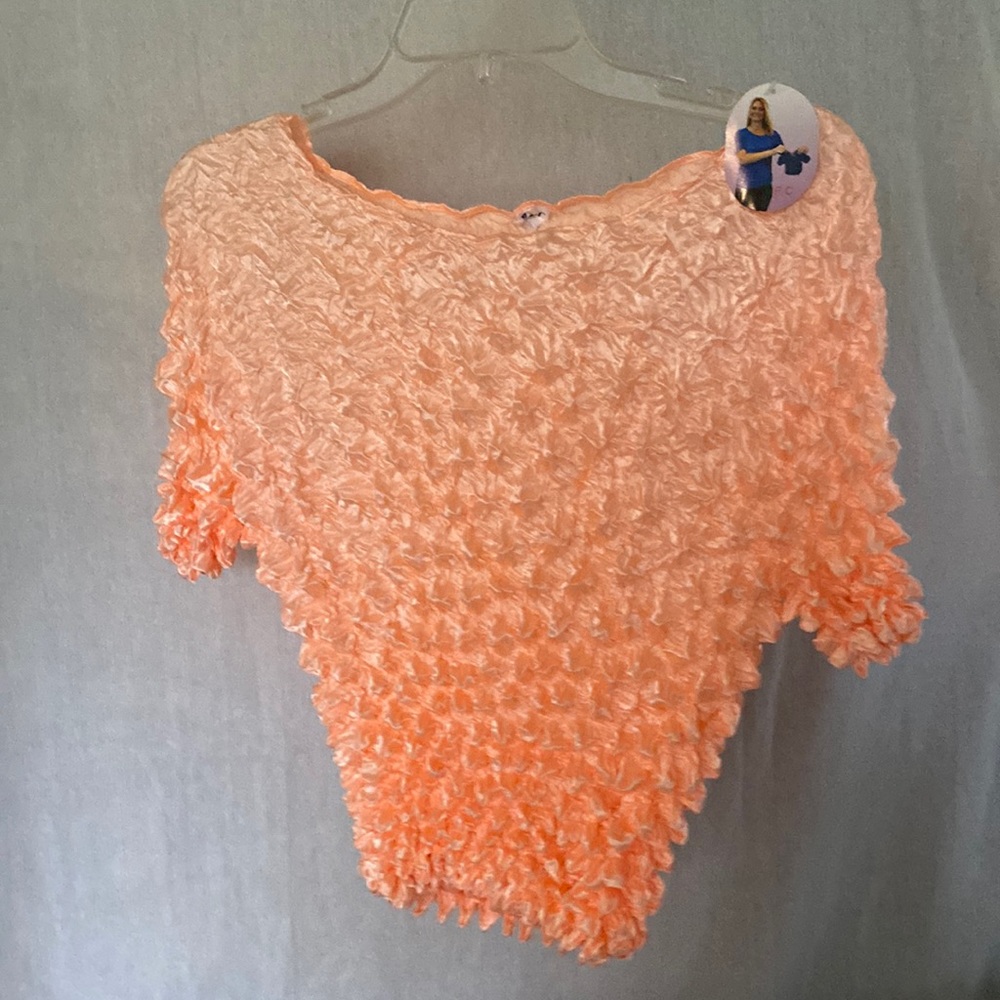 Peachy/Orangey popcorn top